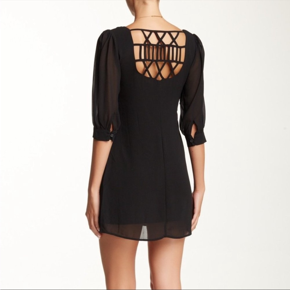 Want & Need Lattice Back Shift Dress